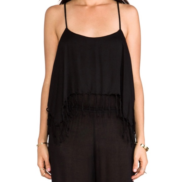 SOLD Indah Fringe Flounce Tenno Boho Jumpsuit S - Picture 2 of 7